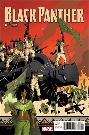 Black Panther (2016) issue 9-B Paolo Rivera Connecting Cover