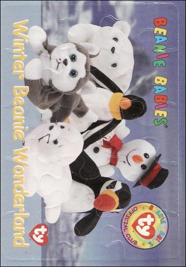 Beanie Babies Series 1 (Puzzle Cards Subset) card nn7 Winter Beanie Wonderland