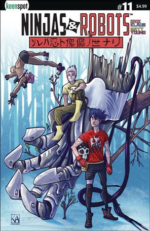 Ninjas and Robots issue 11-B Katy Amacker Cover