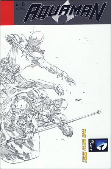 Aquaman (2011) issue 8-B Wraparound 1:25 Sketch Cover