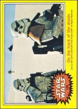 Star Wars: Series 3 (Base Set) card 138 On the track of the droids