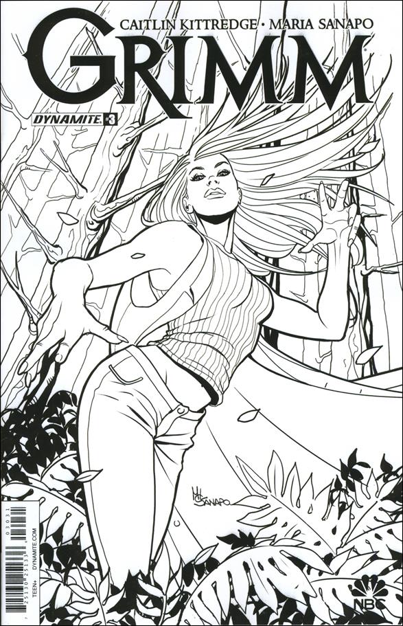 Grimm (2016) issue 3-C Maria Sanapo 1:10 B&W Cover