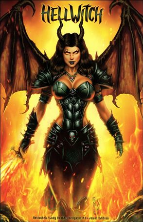 Hellwitch / Lady Death: Hellgasm issue 1-D Monte Moore Jewel Edition
