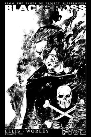 Project Superpowers: Blackcross issue 5-G Gabriel Hardman 1:35 Black & White Cover