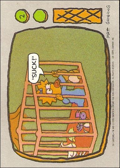 Simpsons: Series 1 (Base Set) card 2 Suck!