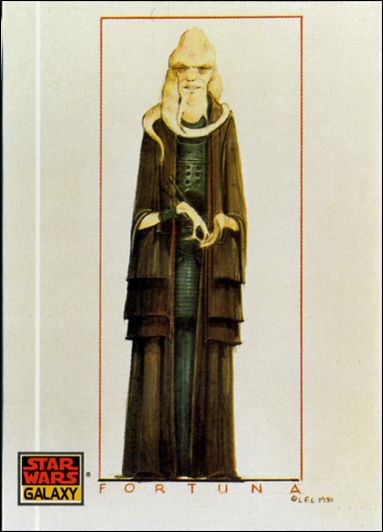 Star Wars Galaxy: Series 1 (Base Set) card 37 Bib Fortuna