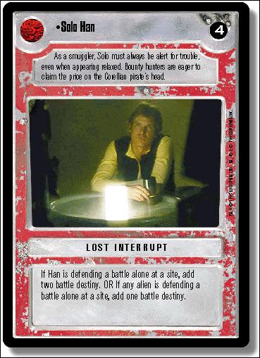 Star Wars: Premiere Limited (Base Set) card 252 Solo Han
