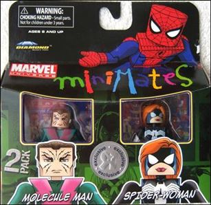 Marvel Minimates (Exclusives) figure 41 Molecule Man and Spider-Woman
