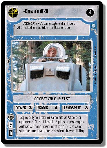 Star Wars: Endor Limited (Base Set) card 171 Chewie's AT-ST