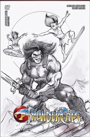 Thundercats (2024) issue 7-N Lucio Parrillo Line Art 1:20 Cardstock Cover
