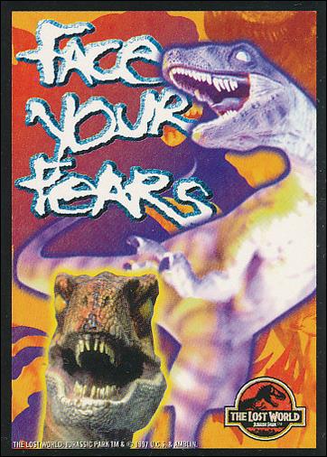 Lost World: Jurassic Park (Stickers Subset) card 6 Velociraptor