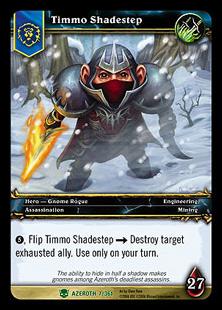 World of Warcraft: Heroes of Azeroth (Base Set) card 7 Timmo Shadestep