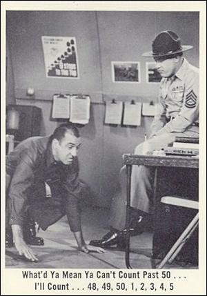Gomer Pyle (Base Set) card 17 What'd Ya Mean Ya Can't Count Past 50...