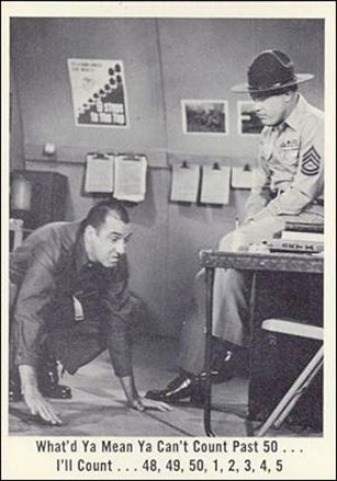 Gomer Pyle (Base Set) card 17 What'd Ya Mean Ya Can't Count Past 50...