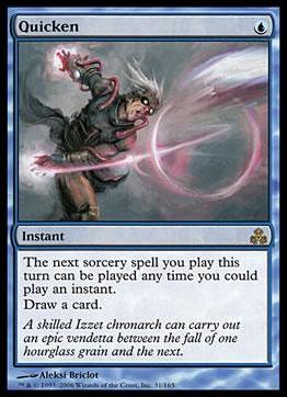 Magic the Gathering: Guildpact (Base Set) card 31 Quicken