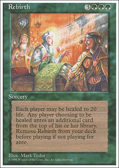 Magic the Gathering: 4th Edition (Base Set) card 267 Rebirth