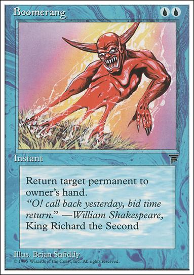 Magic the Gathering: Chronicles (Base Set) card 16 Boomerang