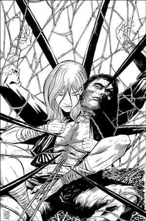 Sonjaversal issue 4-J Drew Moss Black & White Virgin Cover