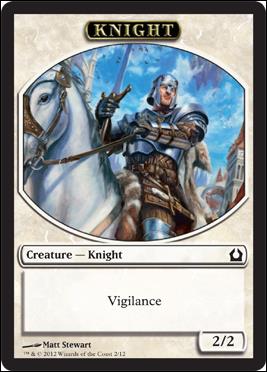 Magic the Gathering: Return to Ravnica (Token Subset) card 2 Knight
