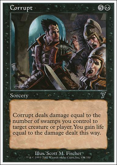 Magic the Gathering: 7th Edition (Base Set) card 124 Corrupt