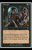 Magic the Gathering: 7th Edition (Base Set) card 124 Corrupt
