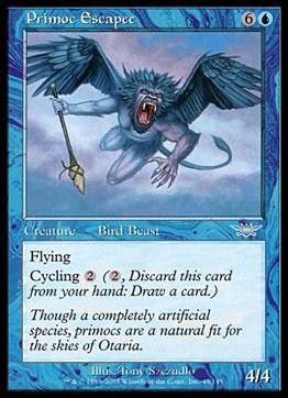 Magic the Gathering: Legions (Base Set) card 49 Primoc Escapee