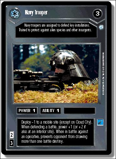 Star Wars: Endor Limited (Base Set) card 17 Navy Trooper