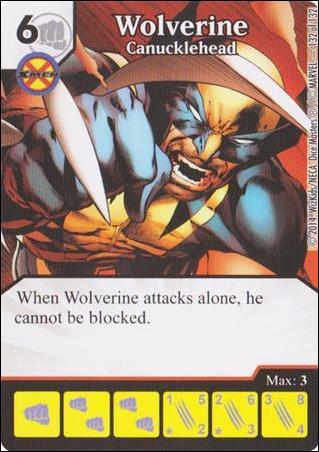 Marvel Dice Masters Avengers vs. X-Men  card 132 Wolverine: Canucklehead