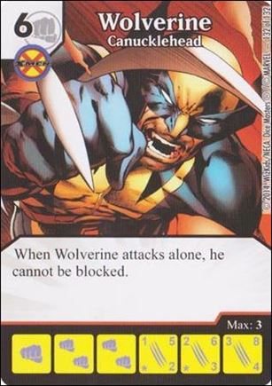 Marvel Dice Masters Avengers vs. X-Men  card 132 Wolverine: Canucklehead
