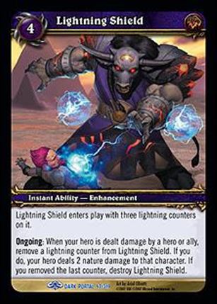 World of Warcraft: Through the Dark Portal (Base Set) card 97 Lightning Shield