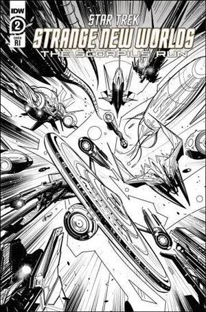 Star Trek: Strange New Worlds - The Scorpius Run issue 2-D Angel Hernandez 1:10 B&W Cover