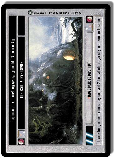 Star Wars: Dagobah Limited (Base Set) card 177 Dagobah: Yoda's Hut