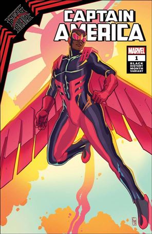 King in Black: Captain America issue 1-D Ernanda Souza Black History Month Cover