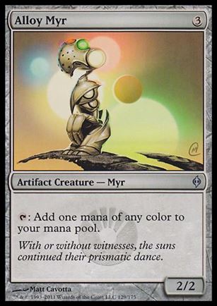 Magic the Gathering: New Phyrexia card 129 Alloy Myr