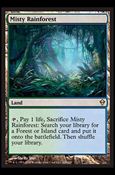 Magic The Gathering: Zendikar (Base Set) card 220 Misty Rainforest