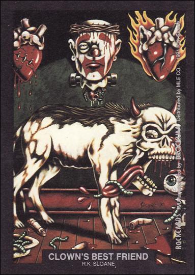 Rock Cards (Artwork Stick-on Subset) card nn-3 Clowns Best Friend  - R.K. Sloane