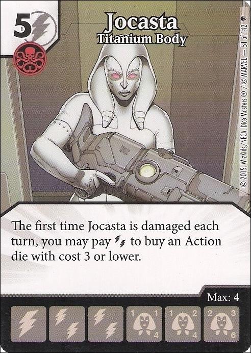 Marvel Dice Masters Age of Ultron  card 51 Jocasta: Titanium Body