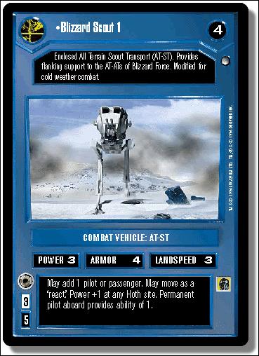 Star Wars: Hoth Limited (Base Set) card 75 Blizzard Scout 1
