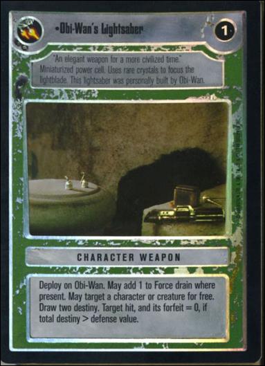 Star Wars: Reflections: A Collector's Bounty (Base Set) card 114 Obi-Wan's Lightsaber