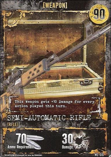 Resident Evil (Base Set) card WE-016 Semi-Automatic Rifle (Rifle)