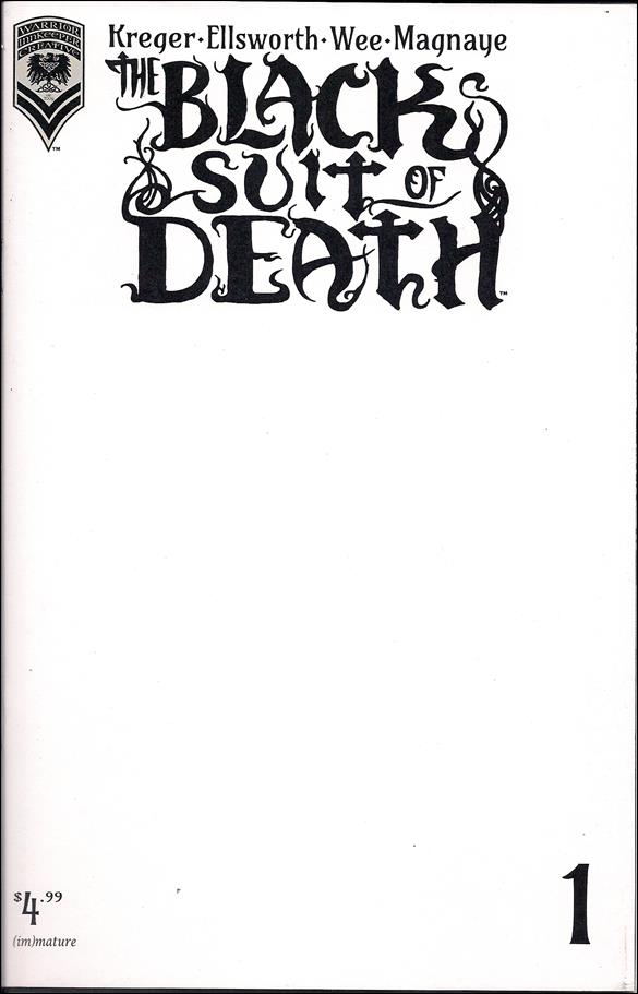 Black Suit of Death issue 1-C Blank Cover