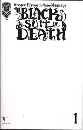 Black Suit of Death issue 1-C Blank Cover