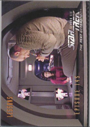 Star Trek: The Next Generation - The Episode Collection Season Six (Base Set) card 592 Lessons, Episode 145A