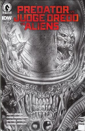 Predator vs. Judge Dredd vs. Aliens issue 2-B Sketch Cover