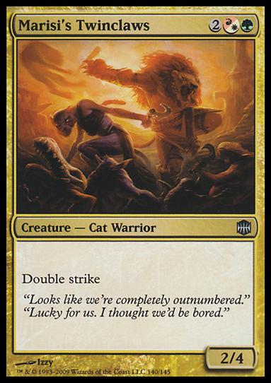 Magic The Gathering: Alara Reborn (Base Set) card 140 Marisi's Twinclaws