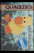 Beanie Babies Series 1 (Retired Beanies Subset) card 18-B Quackers the Wingless Duck Blue Lettering