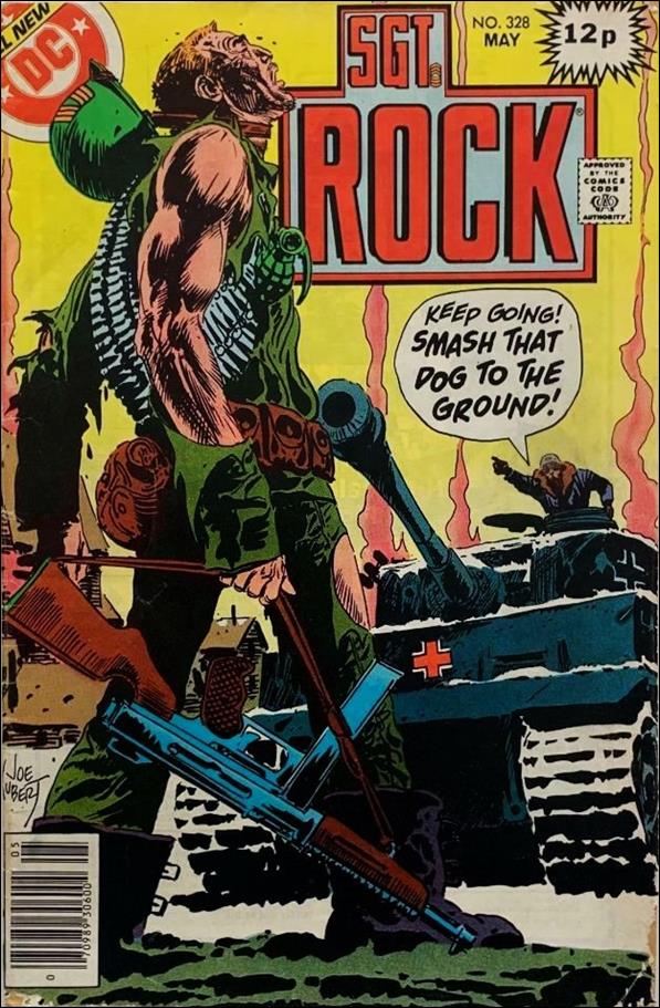 Sgt. Rock (1977) issue 328-B UK Price Cover