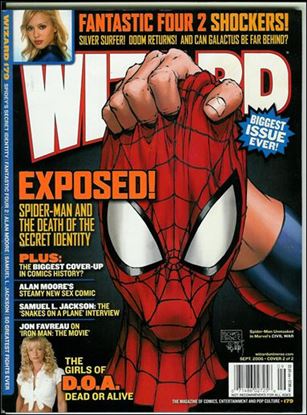 Wizard: The Magazine of Comics, Entertainment and Pop Culture issue 179-B Michael Turner Spider-Man Unmasked Cover 