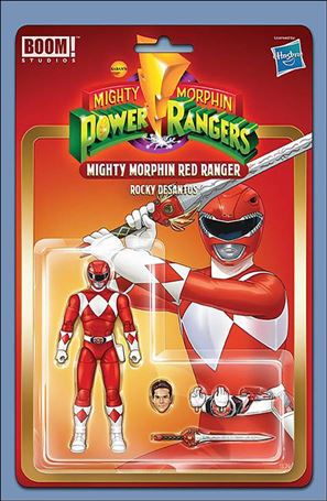 Mighty Morphin Power Rangers issue 102-C Bon Bernardo 1:10 Action Figure Cover