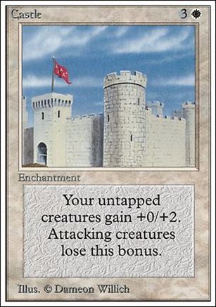Magic the Gathering: Unlimited (Base Set) card 9 Castle